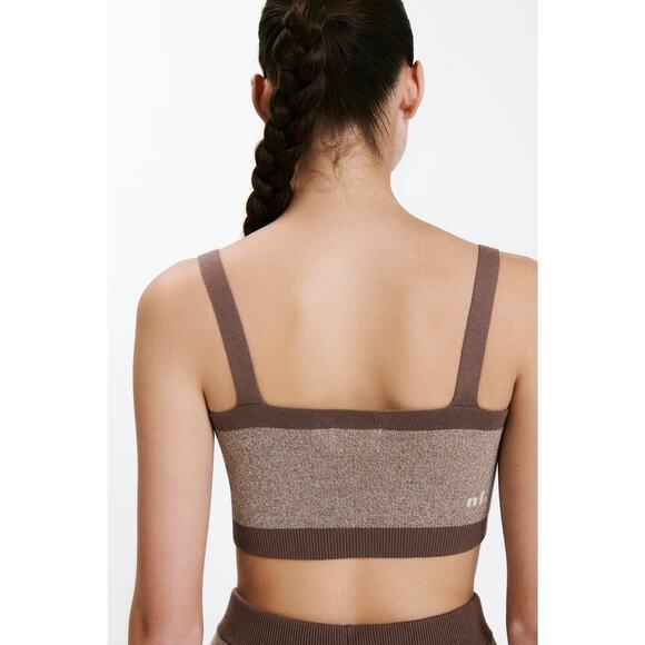 Nude Lucy Nude Active Knit Crop brown silt organic cotton Large - Picture 2 of 8